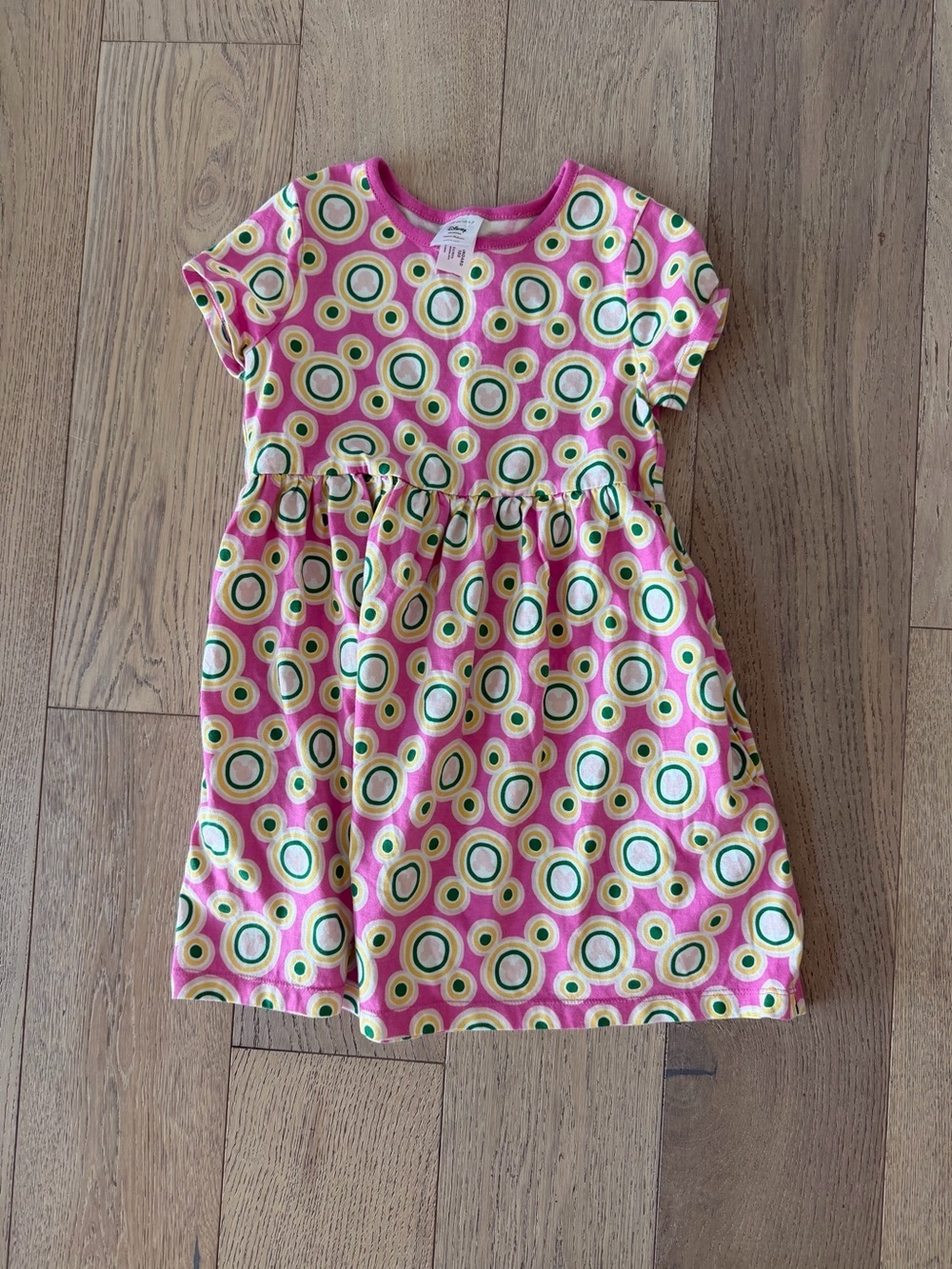 Disney Hanna Andersson Girls Mickey Mouse Circles Dress - Size 120 (US 6-